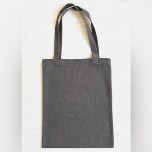 RICK OWENS FLANNEL COTTON CANVAS TOTE BAG 18" X 14"